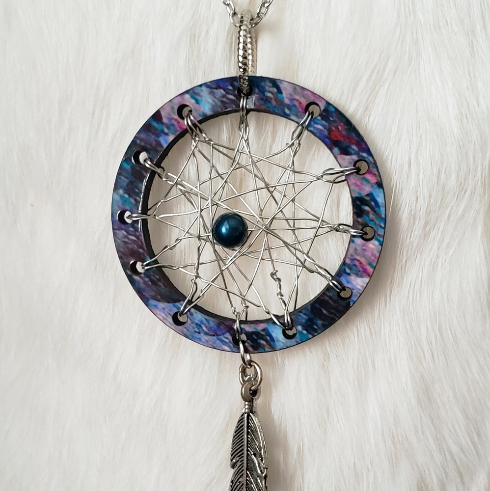 Desert Mermaid Dream Catcher Necklace